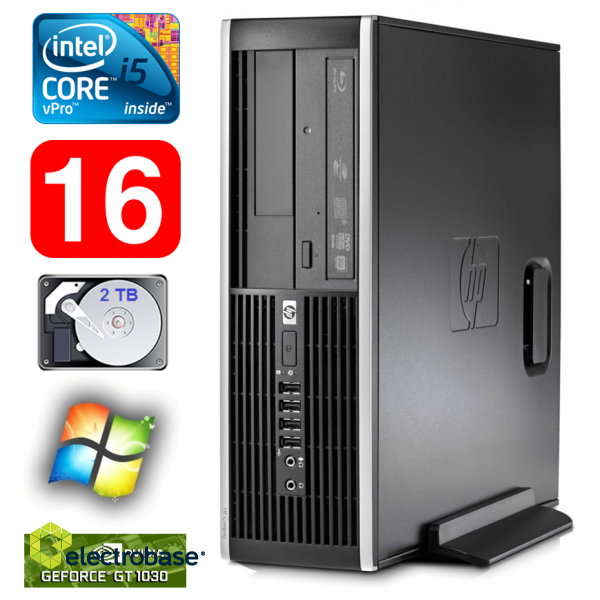 HP 8100 Elite SFF i5-650 16GB 2TB GT1030 2GB DVD WIN7Pro image 1
