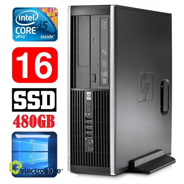 HP 8100 Elite SFF i5-650 16GB 480SSD DVD WIN10 image 1