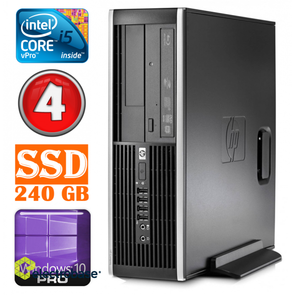 HP 8100 Elite SFF i5-650 4GB 240SSD DVD WIN10Pro image 1