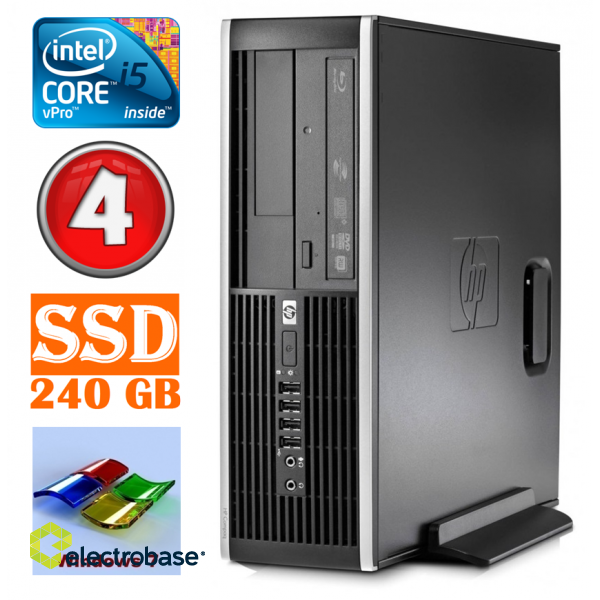 HP 8100 Elite SFF i5-650 4GB 240SSD DVD WIN7Pro image 1