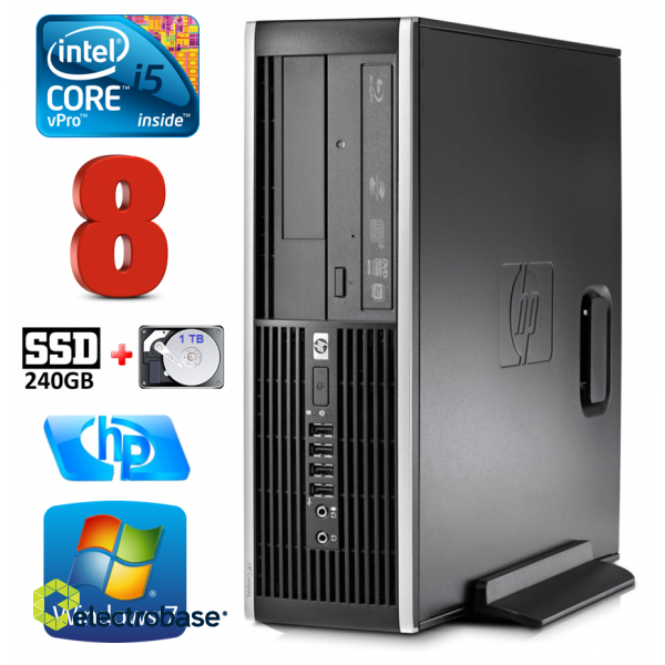 HP 8100 Elite SFF i5-650 8GB 240SSD+1TB DVD WIN7Pro image 1