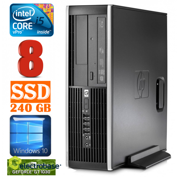 HP 8100 Elite SFF i5-650 8GB 240SSD GT1030 2GB DVD WIN10 image 1