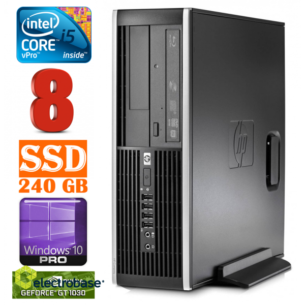 HP 8100 Elite SFF i5-650 8GB 240SSD GT1030 2GB DVD WIN10Pro image 1