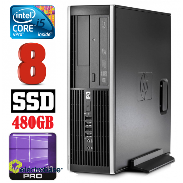 HP 8100 Elite SFF i5-650 8GB 480SSD DVD WIN10Pro image 1