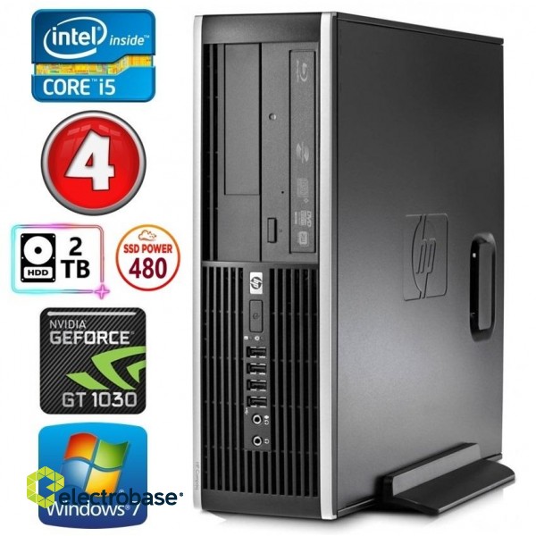HP 8100 Elite SFF i5-750 4GB 480SSD+2TB GT1030 2GB DVD WIN7Pro image 1