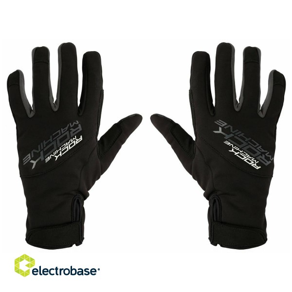 Вело перчатки Rock Machine Winter Race LF, черные/серые, L фото 1