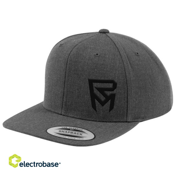 Cepure Rock Machine Snapback, tumši pelēka