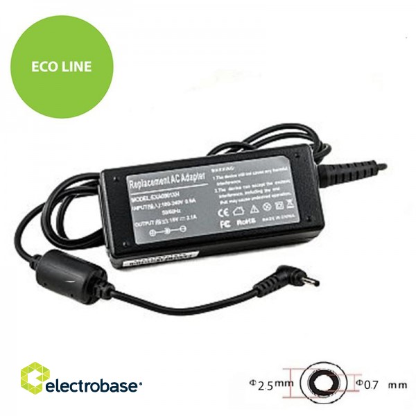 Laptop Power Adapter ASUS 40W: 19V, 2.1A