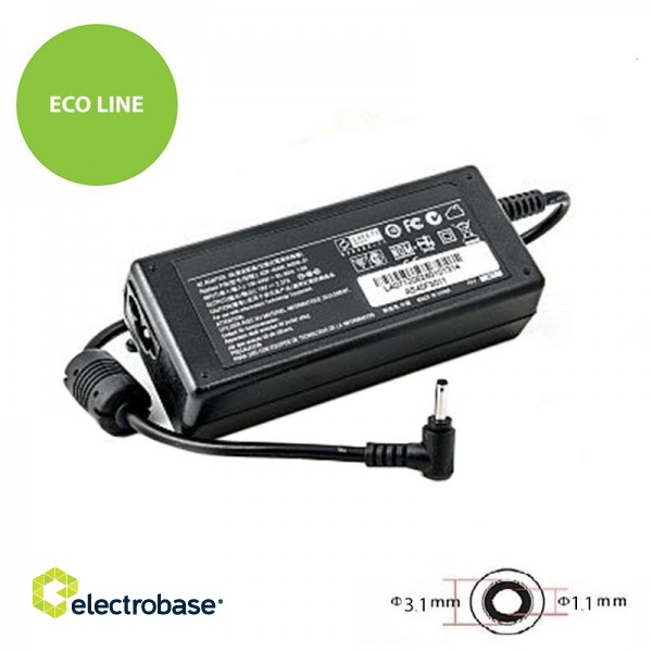 Laptop Power Adapter ASUS 45W: 19V, 2.37A