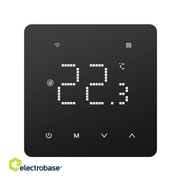 TUYA Programmable Heating Thermostat, Wi-Fi, 16A, 230VAC