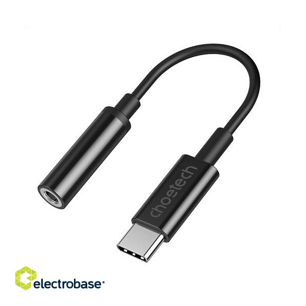 Adapteris CHOETECH USB Type-C (M) - ausinių jungtis 3.5mm (F)