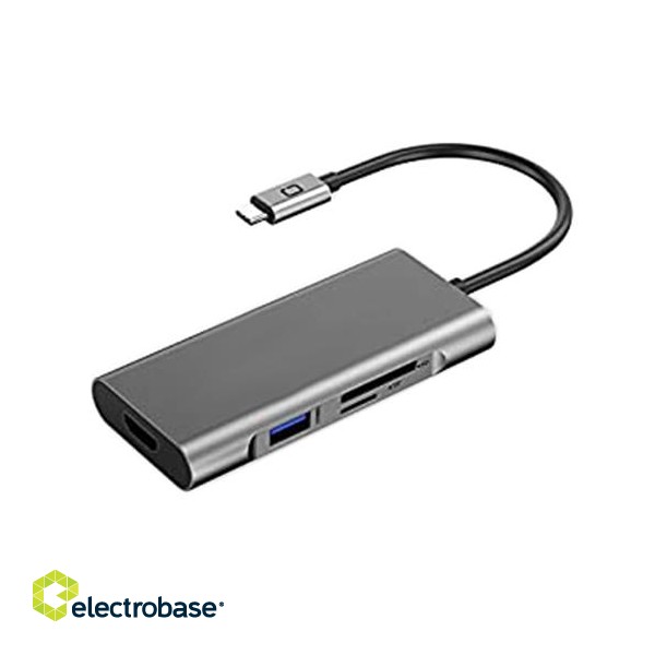 Adapter USB Type-C - 3 x USB 3.0, Type-C PD, HDMI, SD, TF