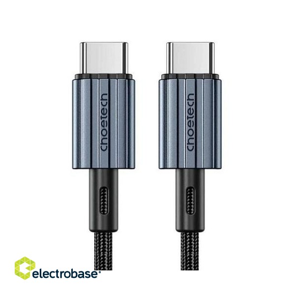 Cable CHOETECH Type-C - Type-C, PD60W, Black, 2m