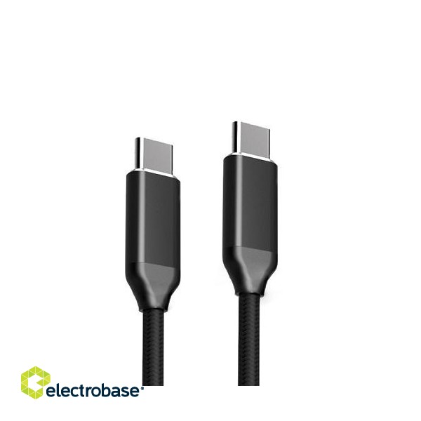 Cable USB-C - USB-C, PD100W, USB3.1 (black, 3m)