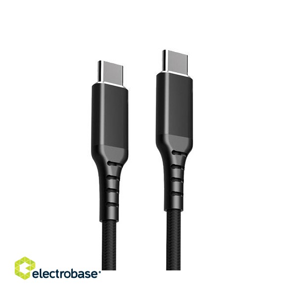 Cable USB-C - USB-C, PD60W (black, 3m)