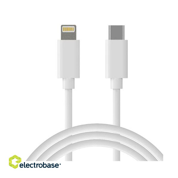 Cable USB Type C - Lightning, PD, 18W, 1m