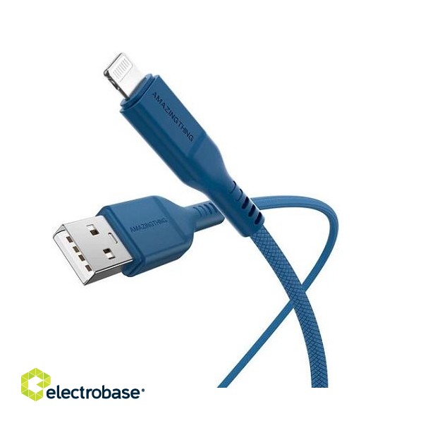 Кабель премиум-класса с сертификацией MFI USB - Lightning (синий, 1,1м)