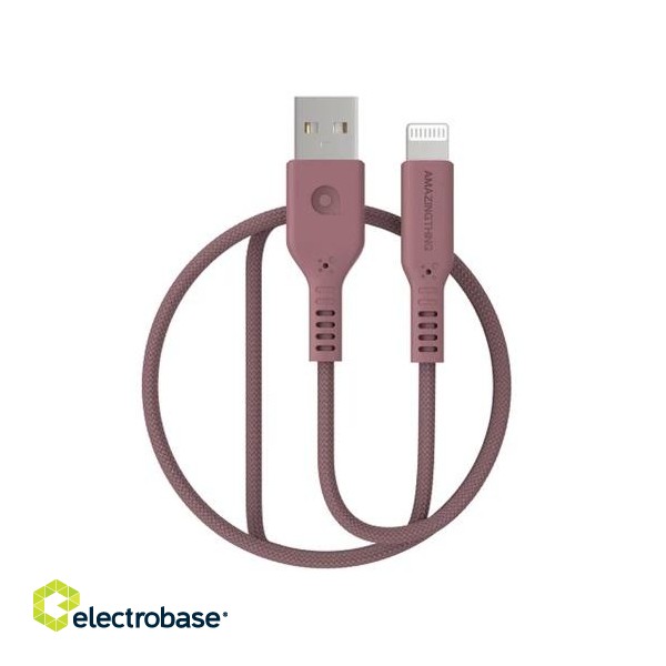 Premium MFI sertifikuotas kabelis USB - Lightning (rausvas, 1.1m)