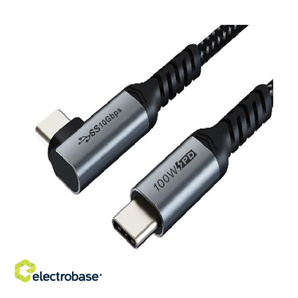 Kabelis USB3.2, USB-C - USB-C, 20Gbps, 100W, 20V/ 5A, 4K/ 60HZ, 1m