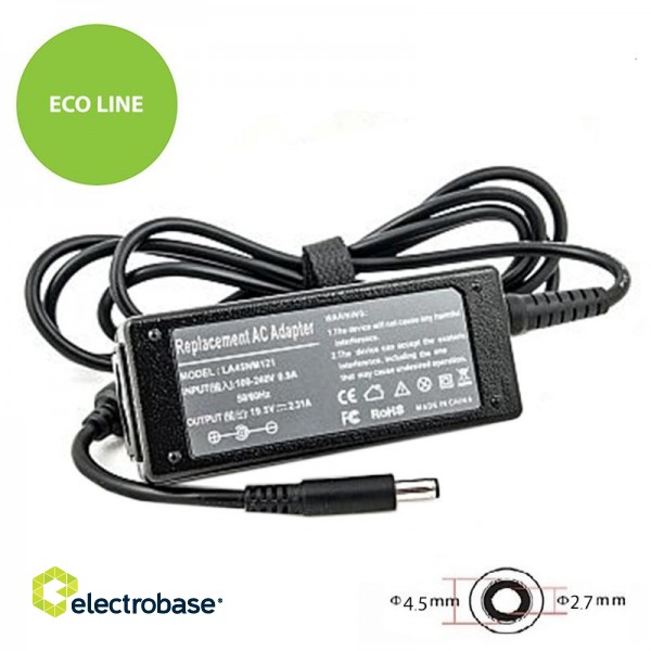 Laptop Power Adapter DELL 45W:19.5V, 2.31A
