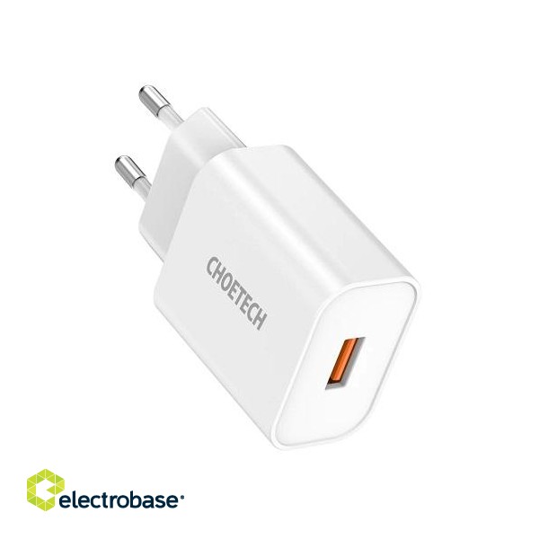 Charger CHOETECH USB Type-A, 18W, QC3.0