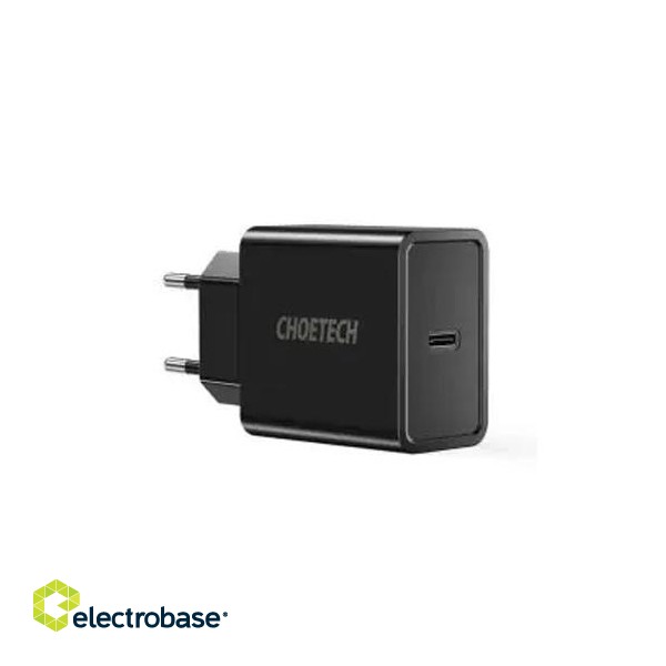 Зарядное устройство CHOETECH USB Type-C + кабель Type C, 18W, PD