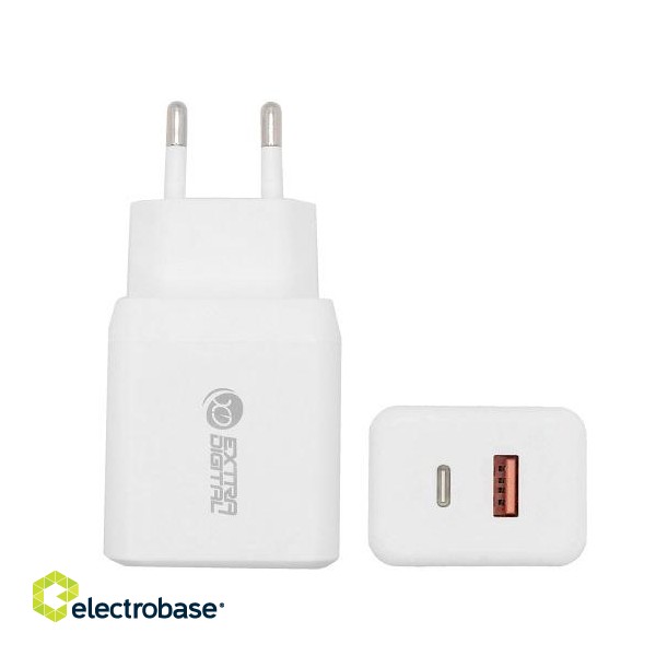 Charger EXTRA DIGITAL USB Type-C, USB Type-A: 35W, PPS