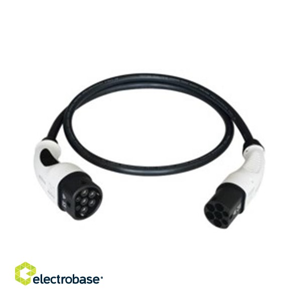Elektromobilio įkrovimo kabelis Duosida, Type 2 - Type 2, 32A, 7.2kW, 1-fazė, 5m