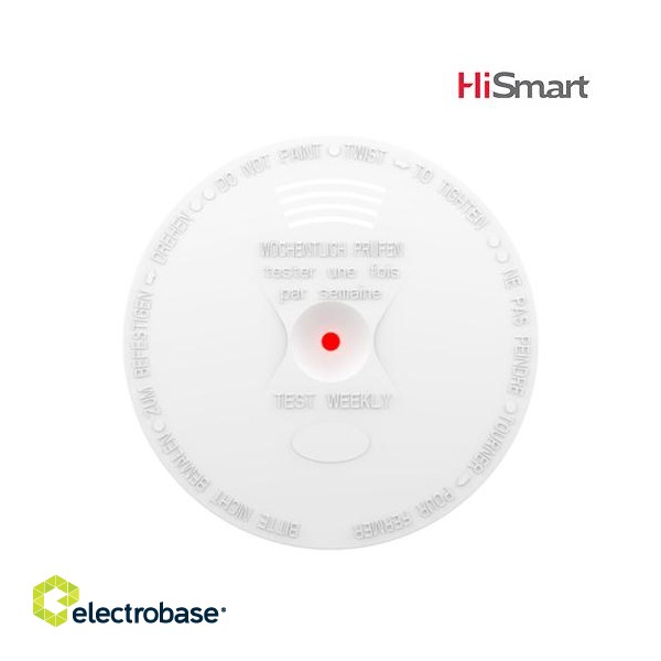 HiSmart Wireless Smoke Sensor (BS EN 14604:2005)
