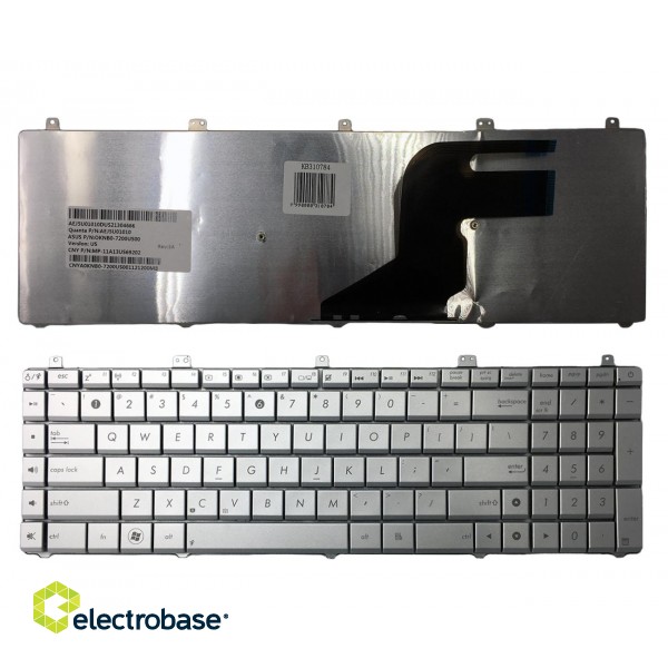 Keyboard ASUS N55 N55SL (silver)