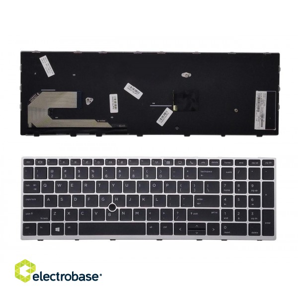 Klaviatūra HP: Elitebook 850 G5 755 G5 ZBook 15u G5 su pašvietimu