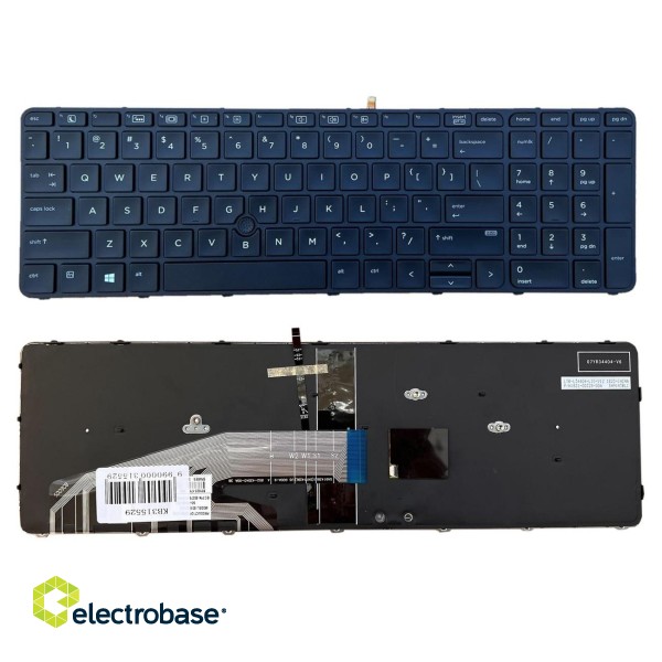 Клавиатура для ноутбука HP: Probook 650 G2/G3, 655 G2/G3 с подсветкой