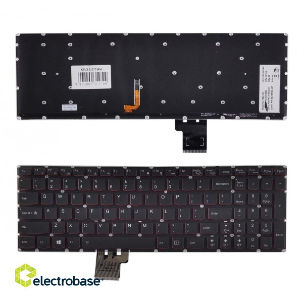 Keyboard LENOVO Erazer: Y50, Y50-70, Y70-70; Ideapad: U530, with backlight