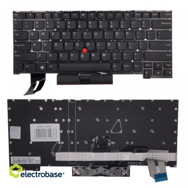 Keyboard LENOVO ThinkPad T14s, with trackpoint, US