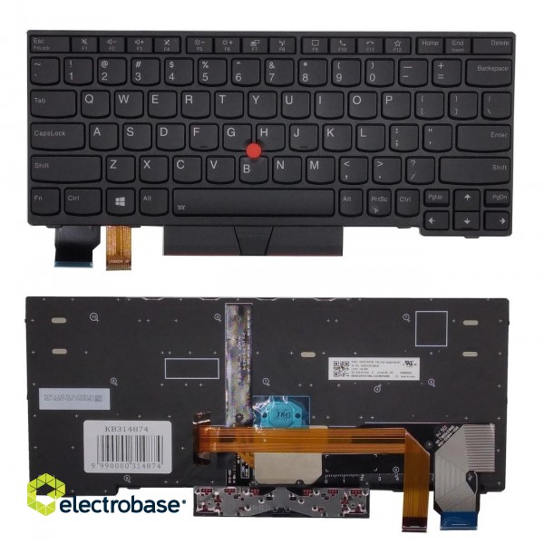 Keyboard LENOVO Thinkpad X13, with Trackpoint, with Backlight, US