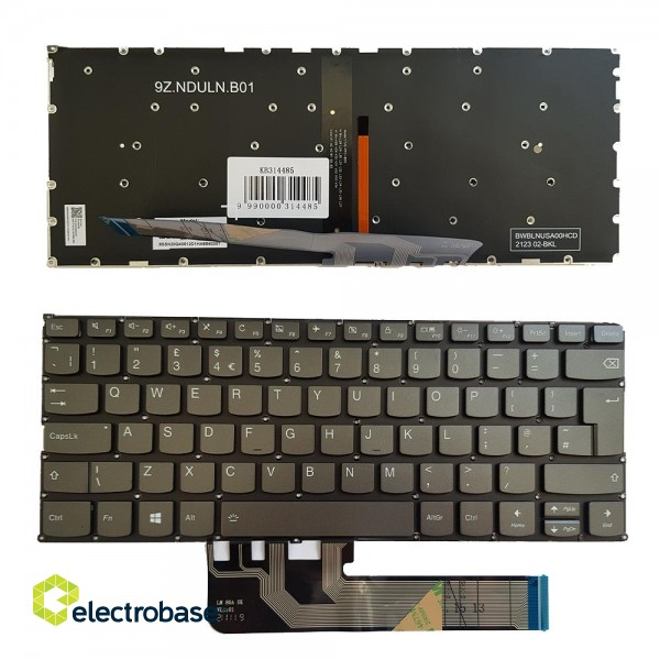 Keyboard Lenovo Yoga 730-13IKB, 730-15IKB, UK, with backlight