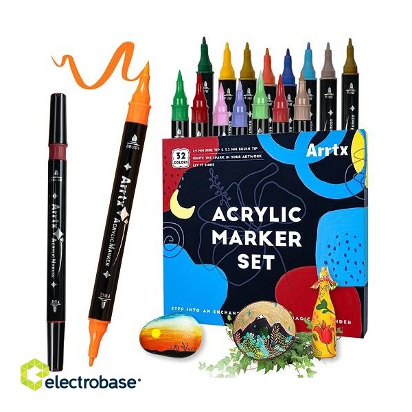 Acrylic Marker Pens ARRTX, 32 Colours