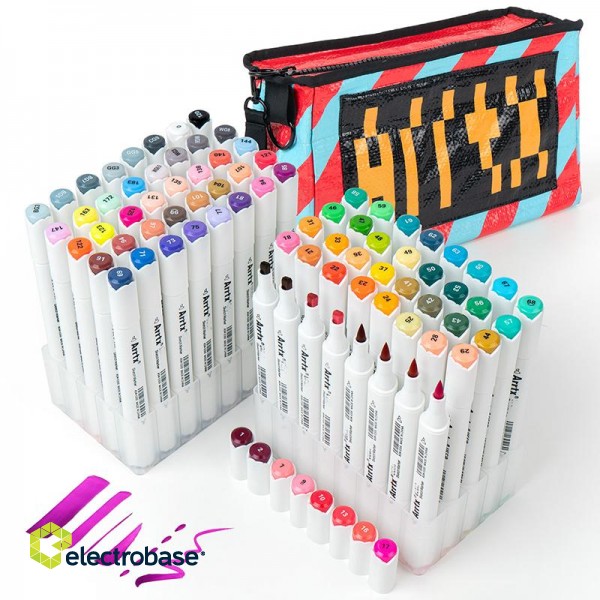 Double-sided Marker Pens ARRTX Oros, 80 Colours