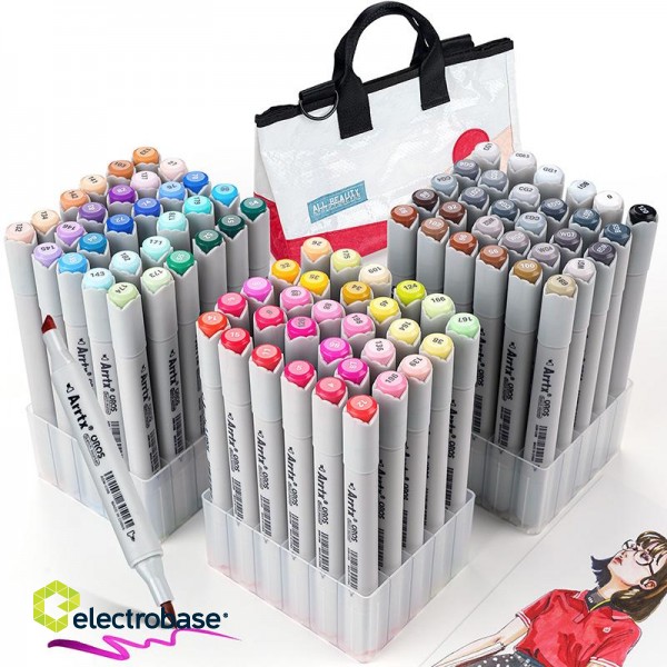 Double-sided Marker Pens ARRTX Oros, 90 Colours