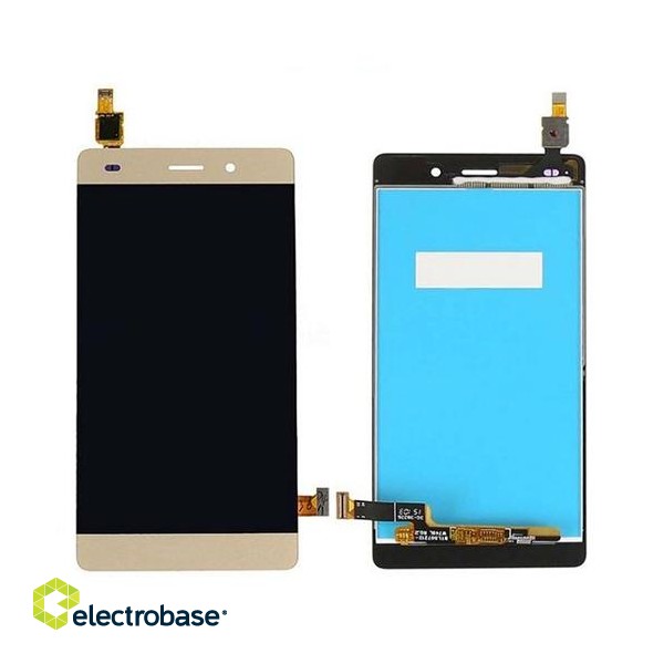 Ekranas LCD Huawei P8 Lite (auksinė) restauruotas