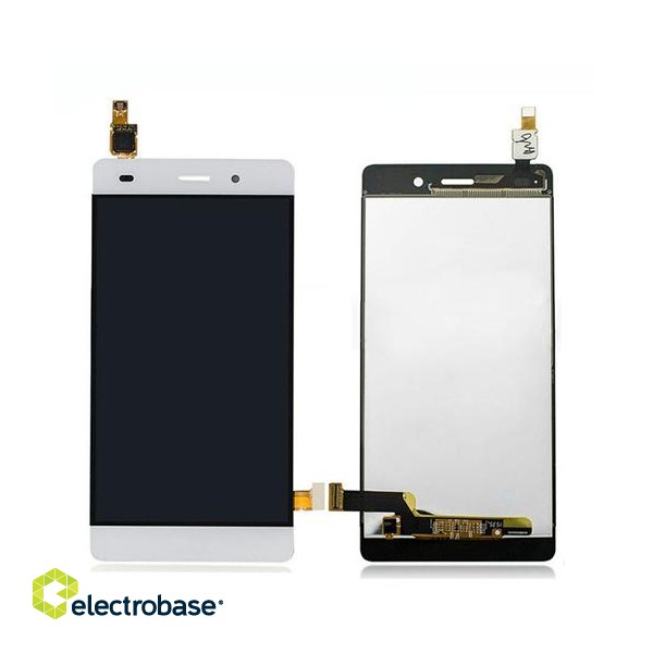 Ekranas LCD Huawei P8 Lite (balta) restauruotas