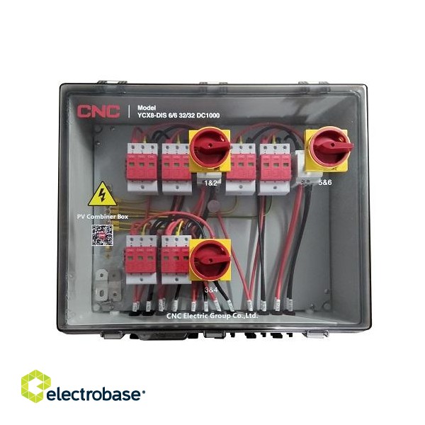 PV Combiner Box, DC 6in-6out, IP66