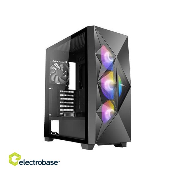Case|ANTEC|DF800 FLUX|MidiTower|Case product features Transparent panel|ATX|MicroATX|MiniITX|Colour Black|0-761345-80081-5 image 1