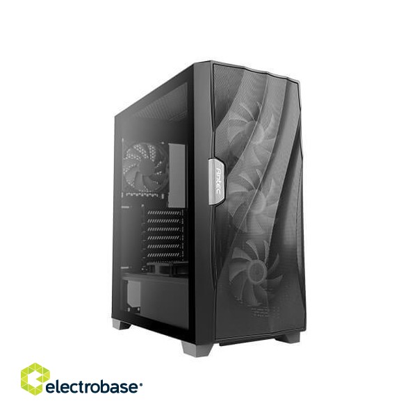 Case|ANTEC|DF700 FLUX|MidiTower|Case product features Transparent panel|Not included|ATX|MicroATX|MiniITX|Colour Black|0-761345-80070-9 paveikslėlis 4