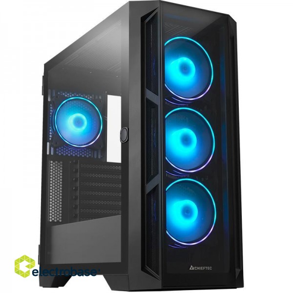 Case|CHIEFTEC|APEX ARGB|MidiTower|Not included|ATX|MicroATX|MiniITX|Colour Black|GA-01B-TG-OP фото 1