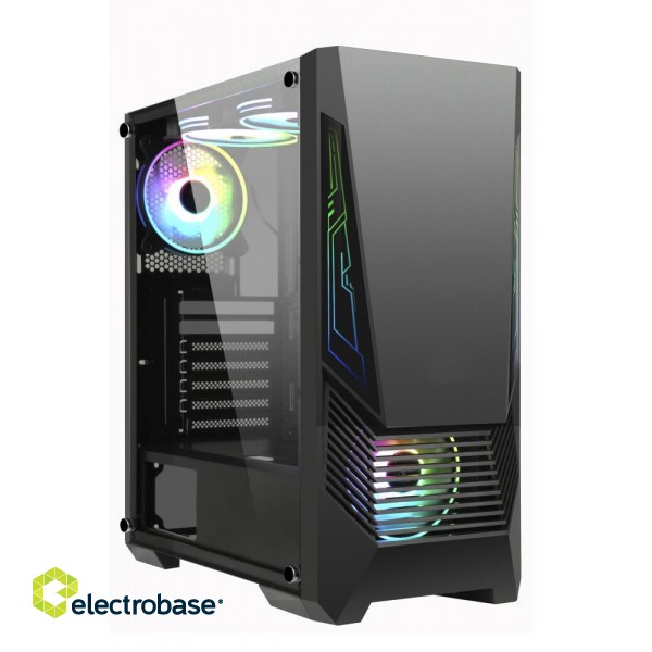 Case|GOLDEN TIGER|Buffalo M730i|MidiTower|Not included|ATX|MicroATX|Colour Black|BUFFALOM730I image 1