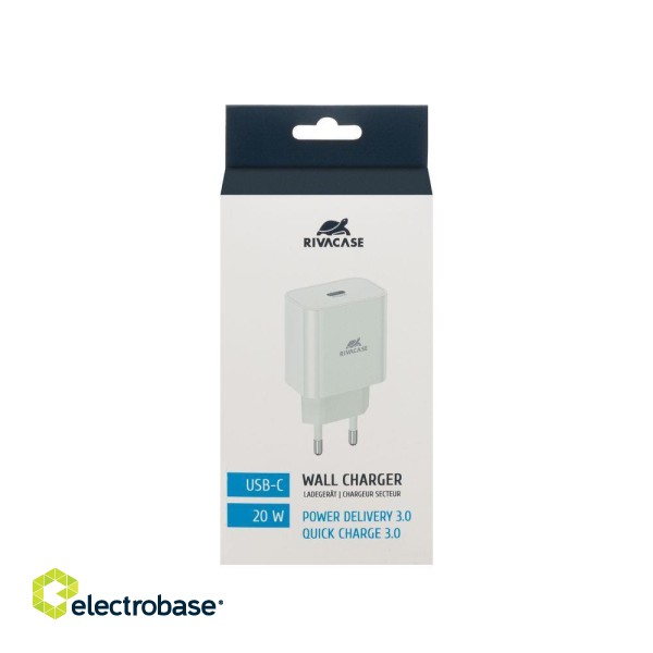 MOBILE CHARGER WALL/WHITE PS4101 W00 RIVACASE image 2