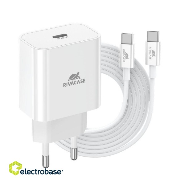 MOBILE CHARGER WALL/WHITE PS4101 WD4 RIVACASE фото 1