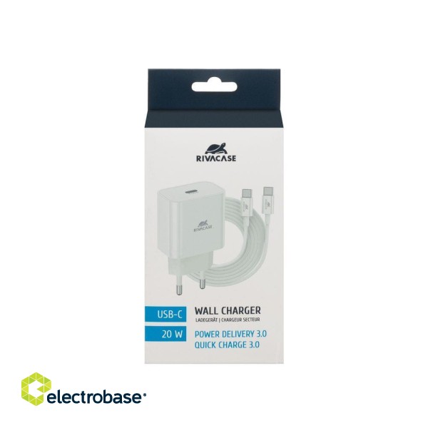 MOBILE CHARGER WALL/WHITE PS4101 WD4 RIVACASE image 2