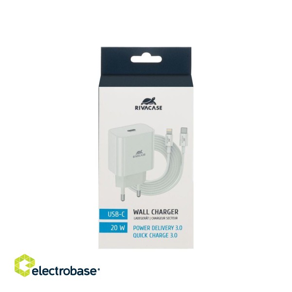 MOBILE CHARGER WALL/WHITE PS4101 WD5 RIVACASE фото 1